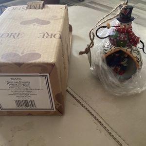 Jim Shore Snowman Diorama Hanging Ornament